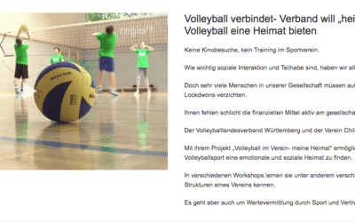 Unser Projekt „Volleyball verbindet“ bei regioTV